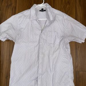 RSQ White Geometric Pattern Shirt